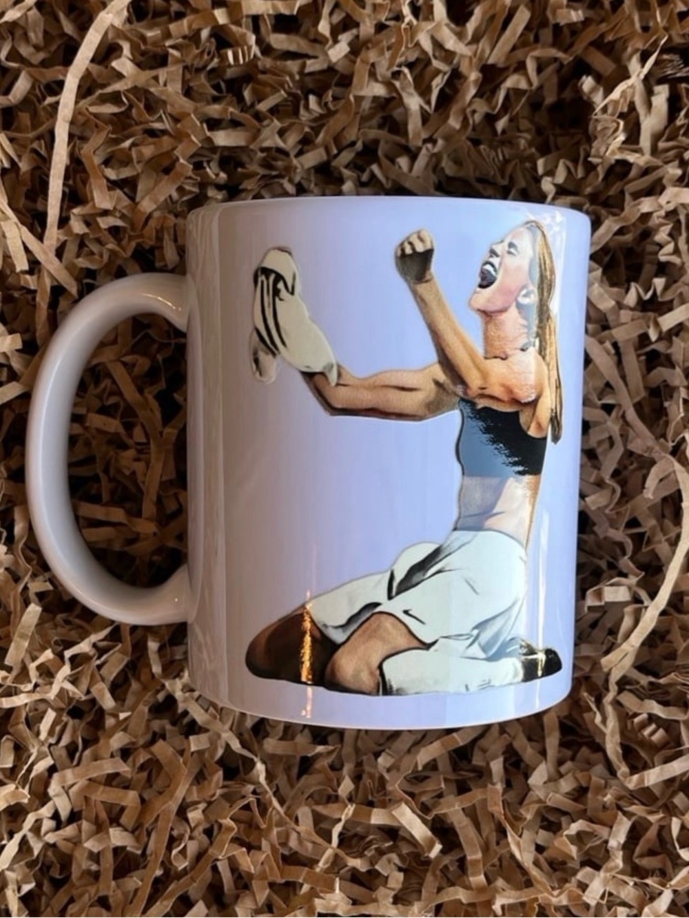 Brandi Chastain USWNT US Womens Soccer Football Girls White DTF Cup Mug